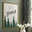 Let It Snow Forest, reproduction encadrée - bois massif-676062222