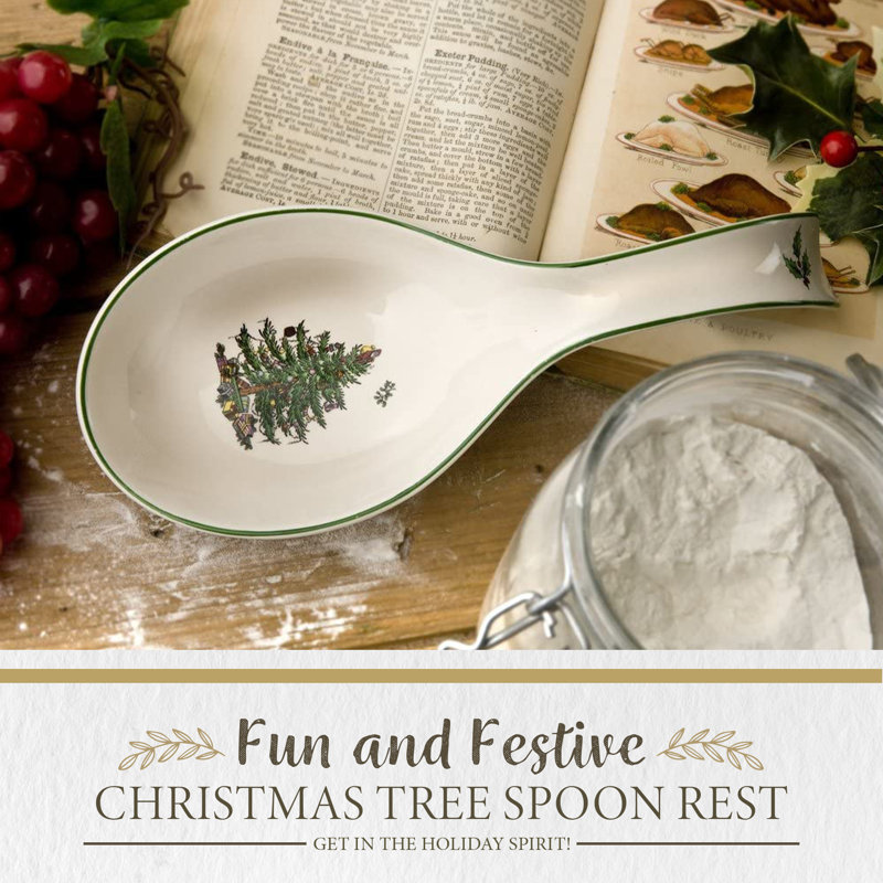 Spode Christmas Tree Spoon Rest 12"
