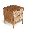 Soraya 40 cm W Solid Wood Bedside Table