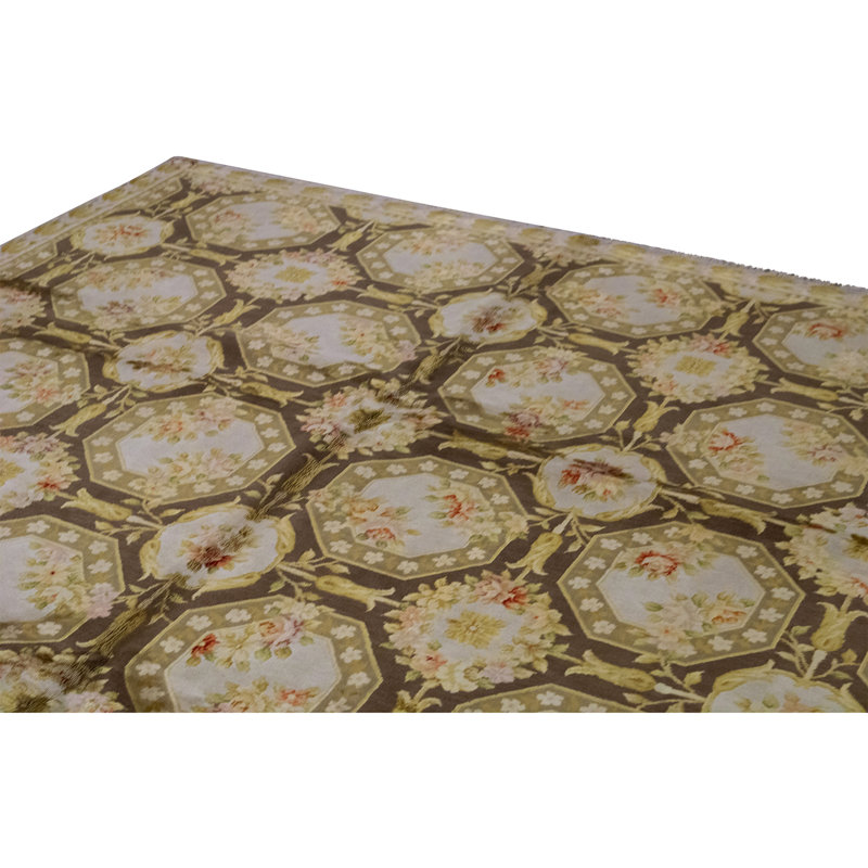 Handmade Silk and Wool Area Rug
