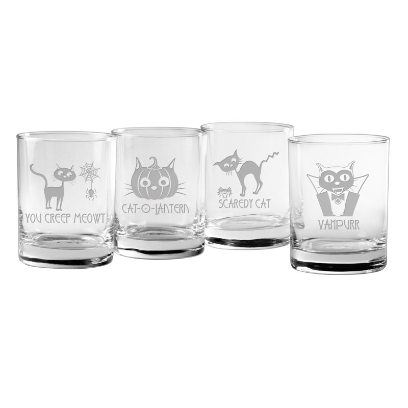 Verre à whiskey 14 oz. Scaredy Cat