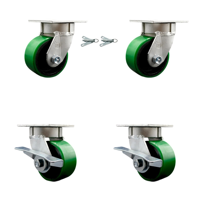 Ensemble de roulettes Kingpinle, Vert