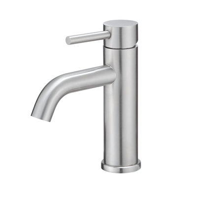 Single Hole Bathroom Faucet With Drain Assembly Single Handle Bathroom Sink Faucets Modern Stainless Steel Bathroom Vanity Basin Taps