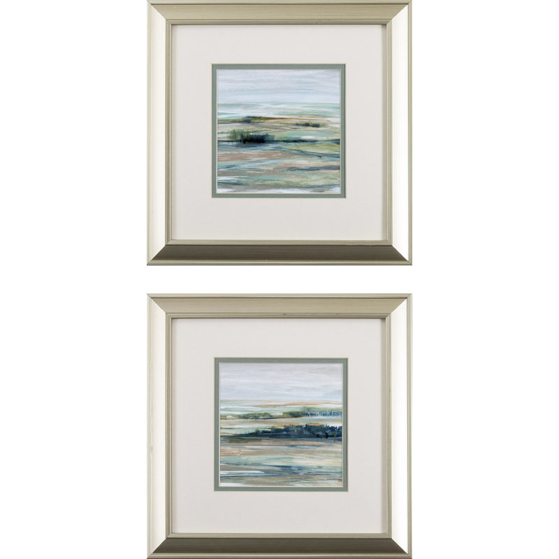 «Near Tully», ensemble de 2 reproductions sur papier encadrées