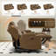 Canapé inclinable électrique à 3 places avec console rabattable, lumières DEL, charge USB, porte-gobelets pour le salon-1346870334