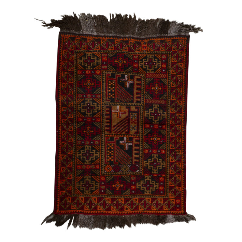Afghan Wool Southwestern Area Rug