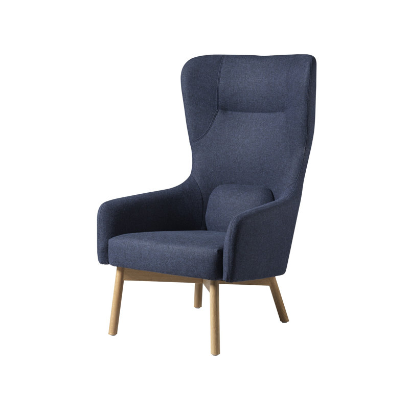Gesja Wingback Chair, Dark Blue