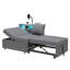 2 Seater Linen Sofa Bed