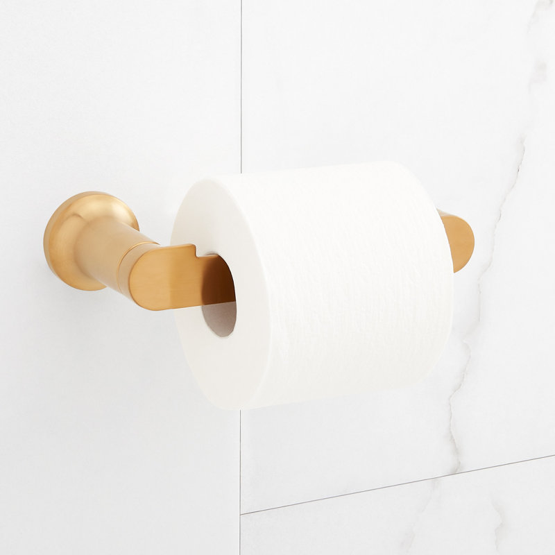 Berwyn Toilet Paper Holder, Brushed Gold