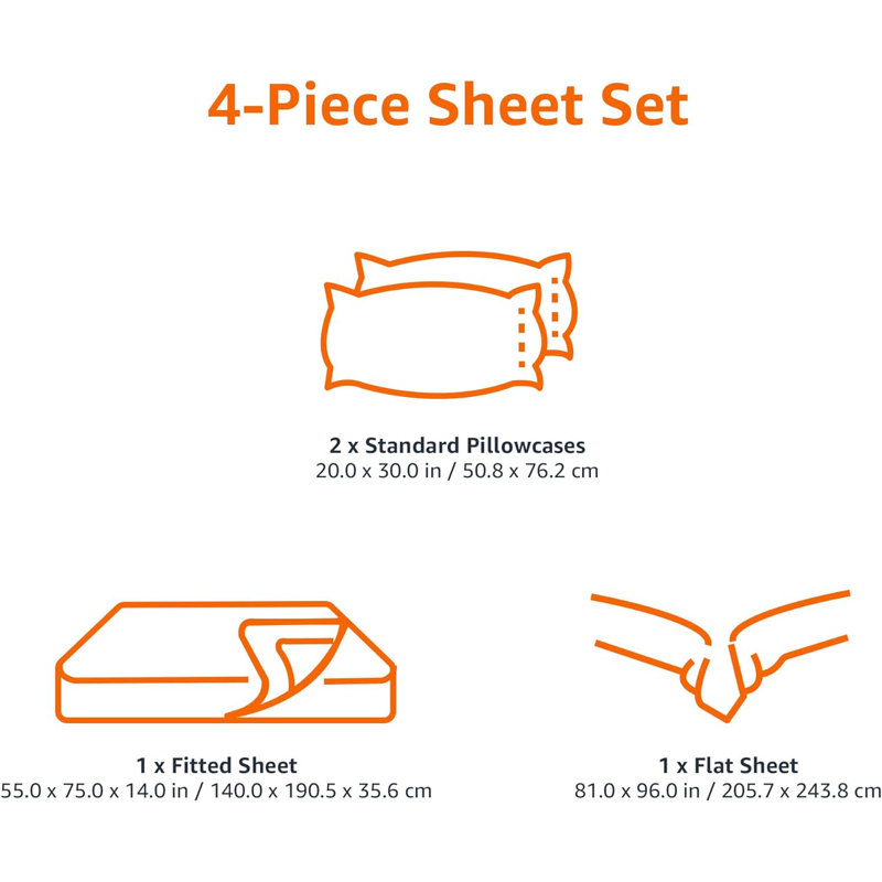 Milano 1000-Thread-Count 100% Egyptian-Quality Cotton Sheet Set, King Sheet Set with 2 Pillowcases, White