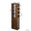 Armoire de rangement moderne à 3 tiroirs et 4 petites tablettes H 68,8 po pour la vaisselle dans la cuisine