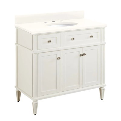 36" Elmdale Single Bathroom Vanity Set with Oval Undermount Sink