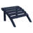 Outdoor Poly 3-Piece Set Adirondack Chair With Ottoman And Side Table-118433072