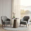 Table de bout décorative moderne en pierre et en bois massif Brayden-1972340049-1972340055