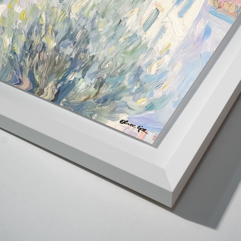 Henri Matisse Interpreted Town II Shadowbox Nautical & Beach Print by Oliver Gal, Black Frame, 20 x 16, 21.5"H x 25.5"W