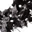 Wreath 26'' Halloween Lighted Polyethylene Plastic Wreath