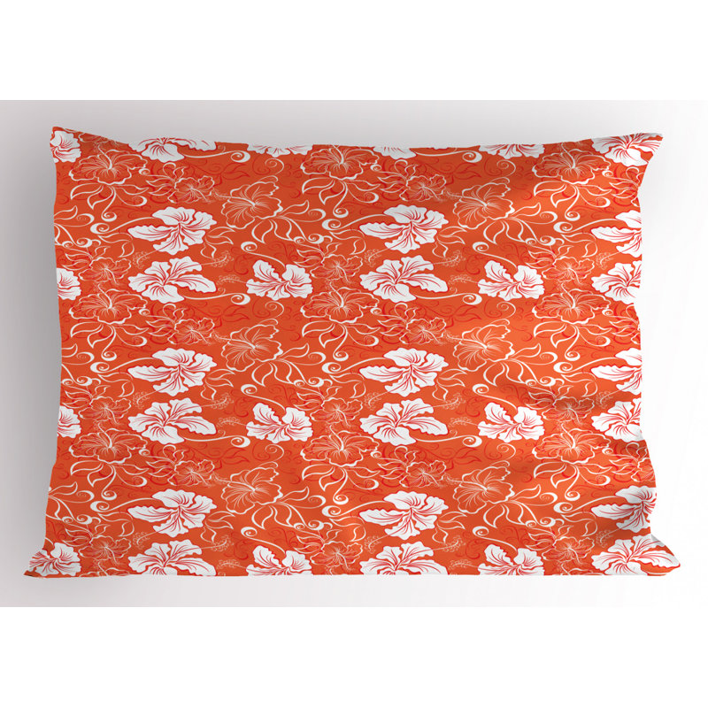 Flowers Polyester Floral Sham Set, Twin