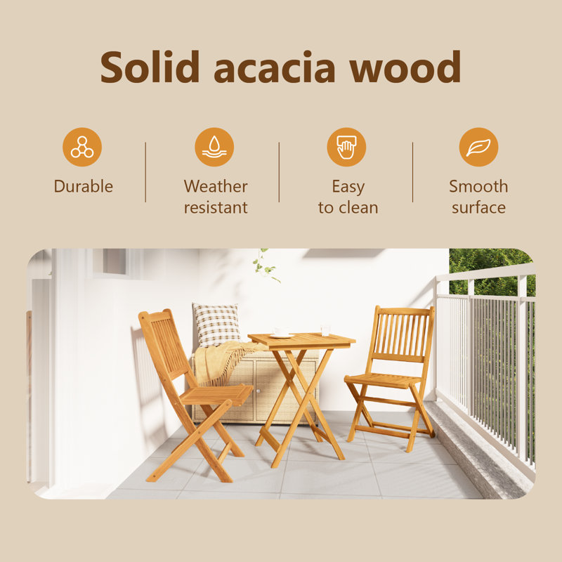 Square 3 - Piece 2 - Person Outdoor Table Set