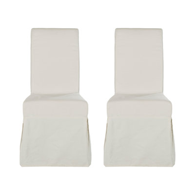 Raiden 50cm H Cotton Upholstered Parsons Chair