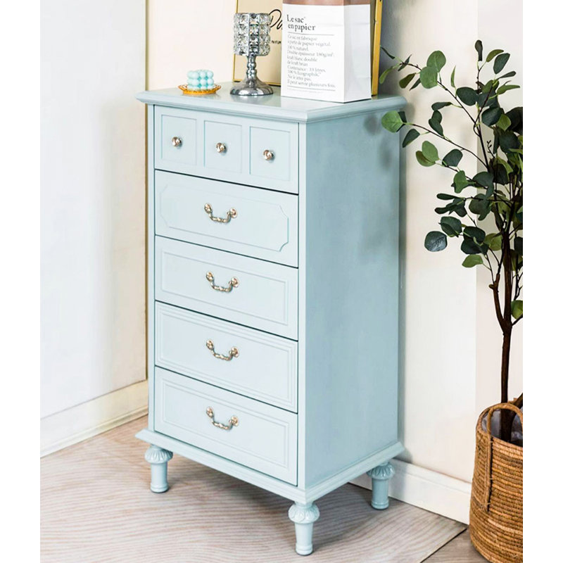 Commode décorative American Country, Bleu