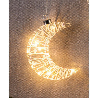 16 cm Glass Lighted Shatterproof Holiday Shaped Ornament
