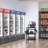 3-Tier Steel 4-Wheeled Workstation Cart in Black with 220 lbs. Capacity