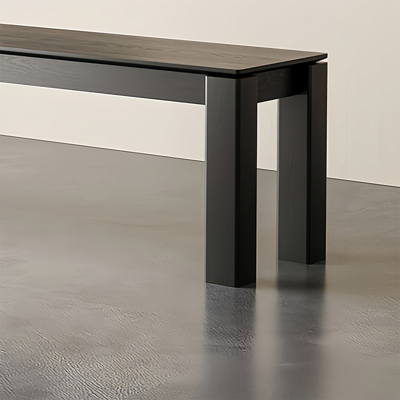 Banc en bois massif Takeyia, H 17,71 po x l 62,99 po x P 13,77 po