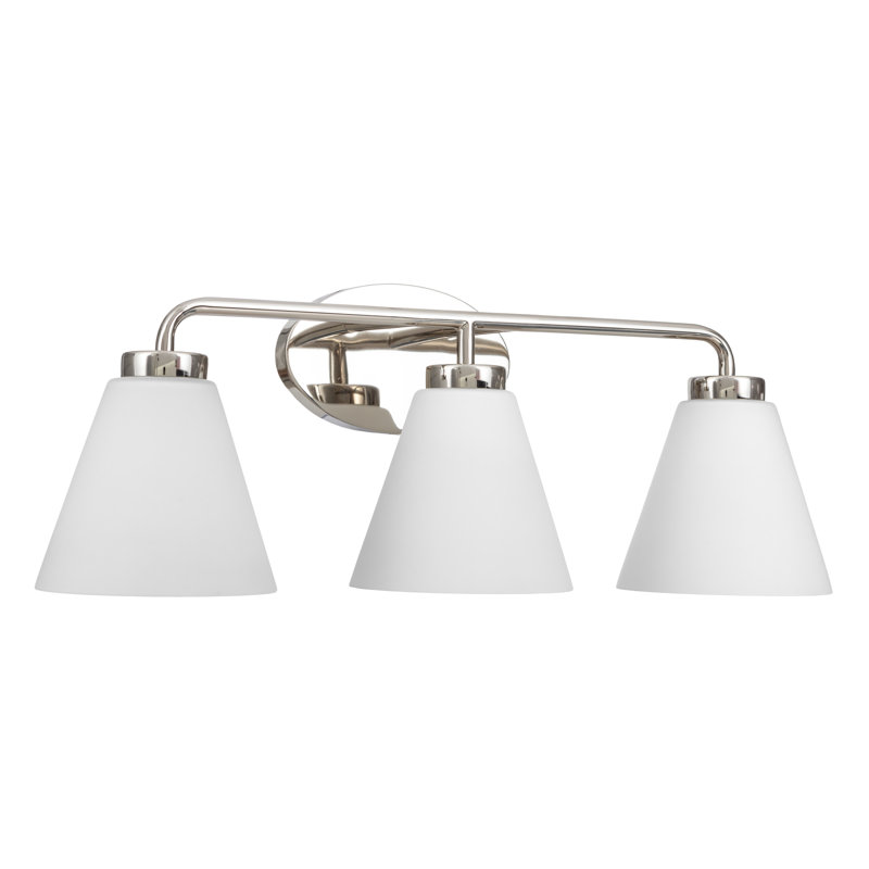 Adiyah 3 - Light Dimmable Vanity Light, Polished Nickel