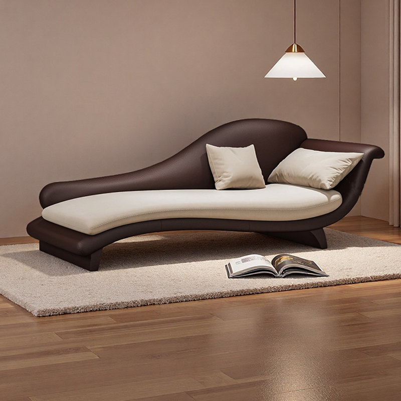Méridiennes d'intérieur en bois Living Room, Orienté à droite, Beige