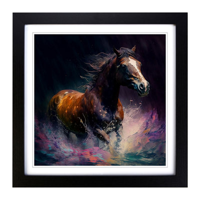 Horse Impressionism - Framed Print