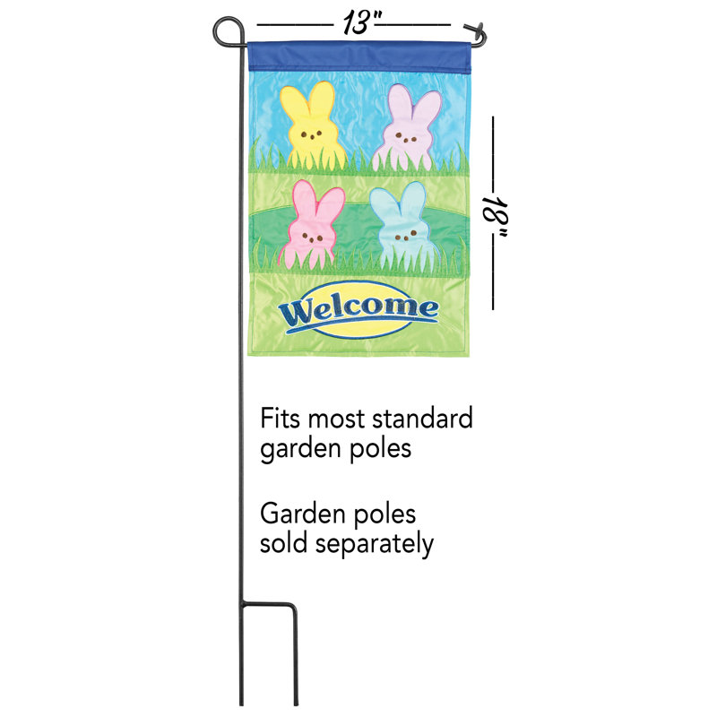 Drapeau de maison en polyester 2 faces Cyre, 18 po x 13 po