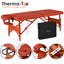 Ensemble de table de massage chauffant portable Winston Porter Fairlane Therma-Top 28 pouces, couleur cannelle