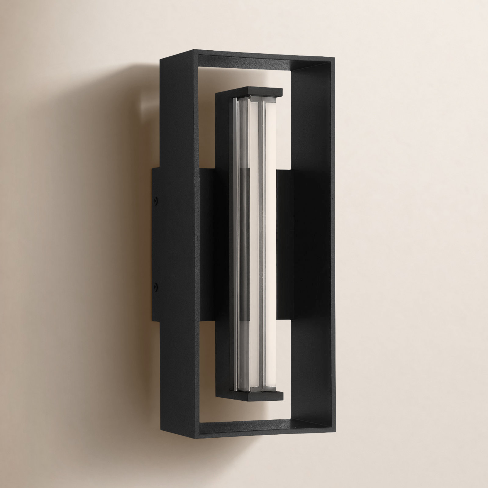 Outdoor Wall Lantern, 12" H x 5" W x 3.43" D