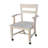 Neven Unfinished Solid Wood Armchair with Casters