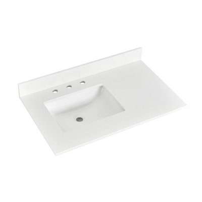 Plateau de meuble-lavabo simple 36 po
