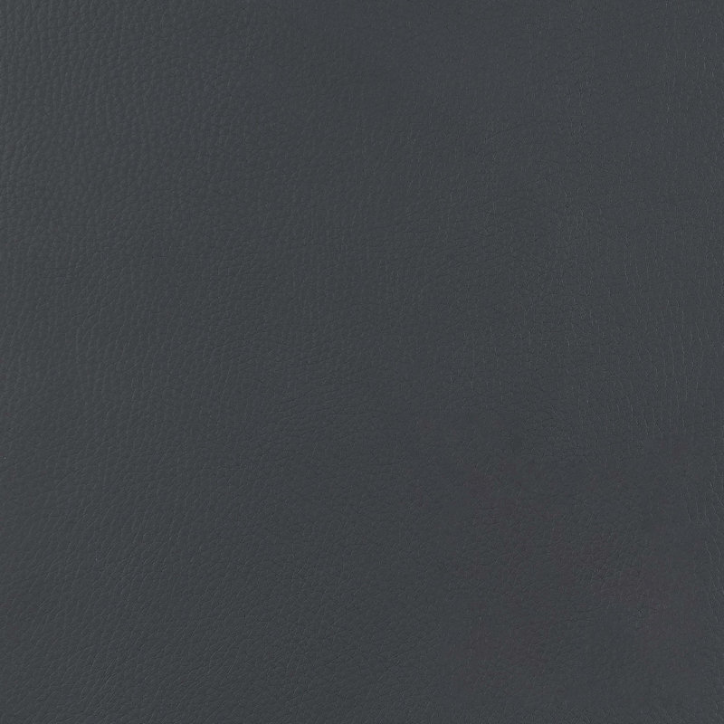 Ilkley Faux Leather Ottoman, Gray