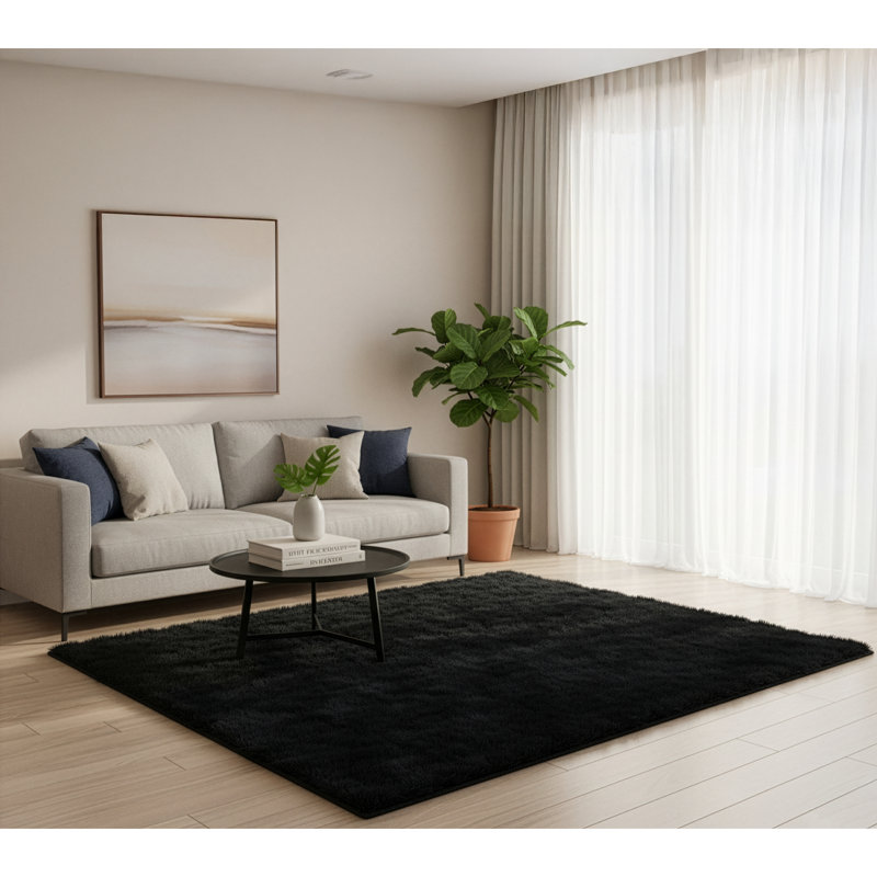 Trasdamad Faux Fur Indoor Rug, Rectangle 5' x 7'