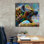  «Hyena» par Pedro Gavidia, art mural sur toile, 37 po x 37 po