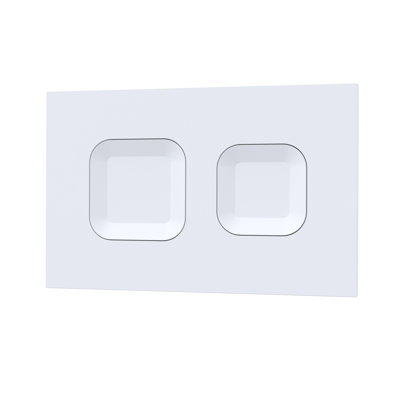 Matt Black Square Dual Flush Push Button