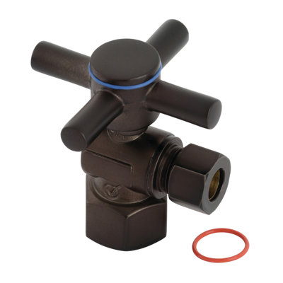 Kingston Brass Concord 1/2 po Ips X 3/8 po D.O. Valve d'arrêt à quart de tour