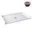 Receveur de douche en alcôve Streamline GB-644-580, 158 cm x 82 cm, conforme aux normes ADA, en acrylique blanc brillant avec bonde centrale (bonde incluse).