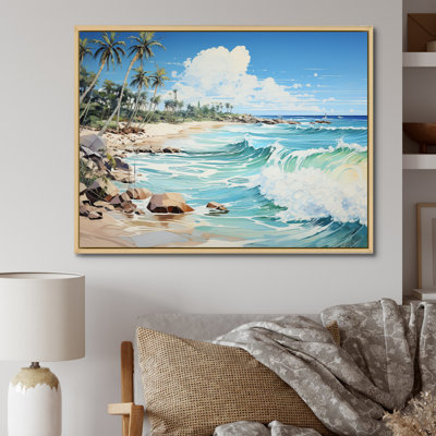 Bleu tropical Serenity II - imprimé
