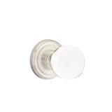Emtek Privacy Interior Mortise Set w/ Regular Rosette & Bristol Glass Knob (RH)