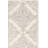 Bernon Hand Tufted Viscose/Wool Geometric Rug in Ivory/Silver-24292736