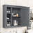 Yavonda Modern Wall Mounted Bathroom Storage Cabinet with Mirror and 6 Open Shelves-1746472775