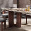 Stylish Faux Marble Dining Table Set-104950606