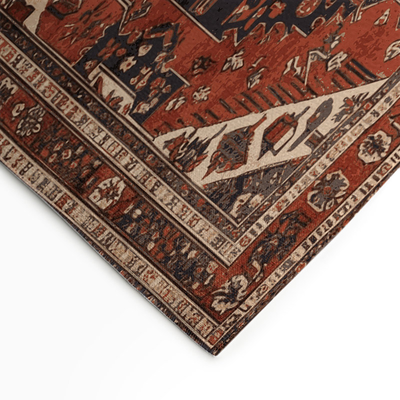 Tapis turc intérieur et extérieur brun, Rectangle 5 pi x 7 pi