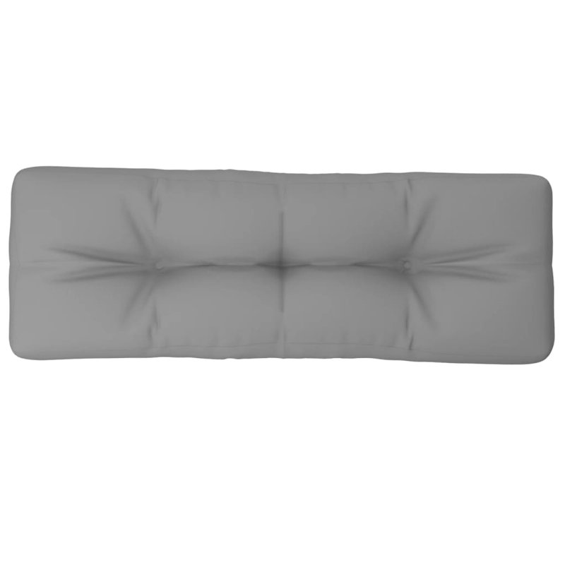 Pallet Cushion Grey 100 Percent Polyester 47.2 x 15.7 x 4.7 in Outdoor Bench Cushion, Gray