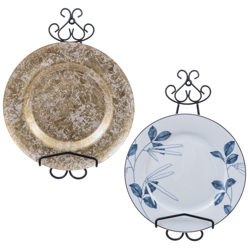 Metal Floating Shelf with Hooks