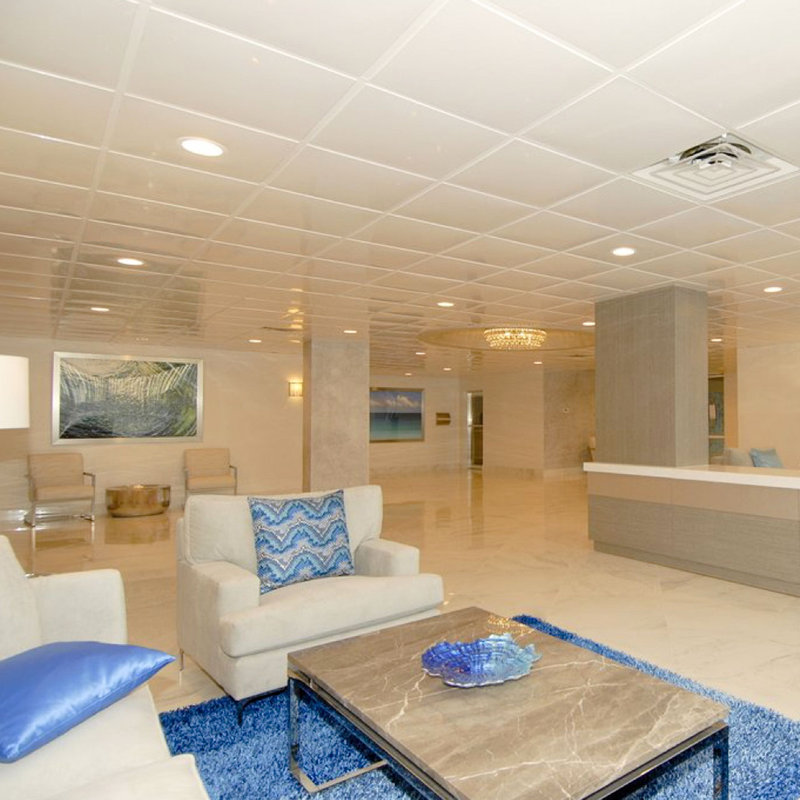 Smooth Gloss White 24" x 24" PVC Ceiling Tile